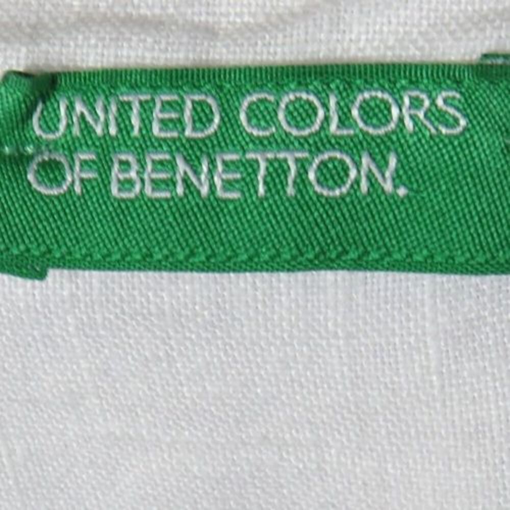 United Colors Of Benetton White Linen Dress Size Large - Picture 3 of 7